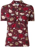 Salvatore Ferragamo Pre-owned 1970s Floral Polo Shirt - Red