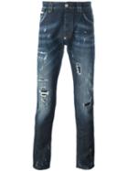 Philipp Plein Positano Jeans, Men's, Size: 34, Blue, Cotton/spandex/elastane/polyester