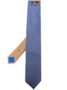 Prada Printed Silk Tie - Blue