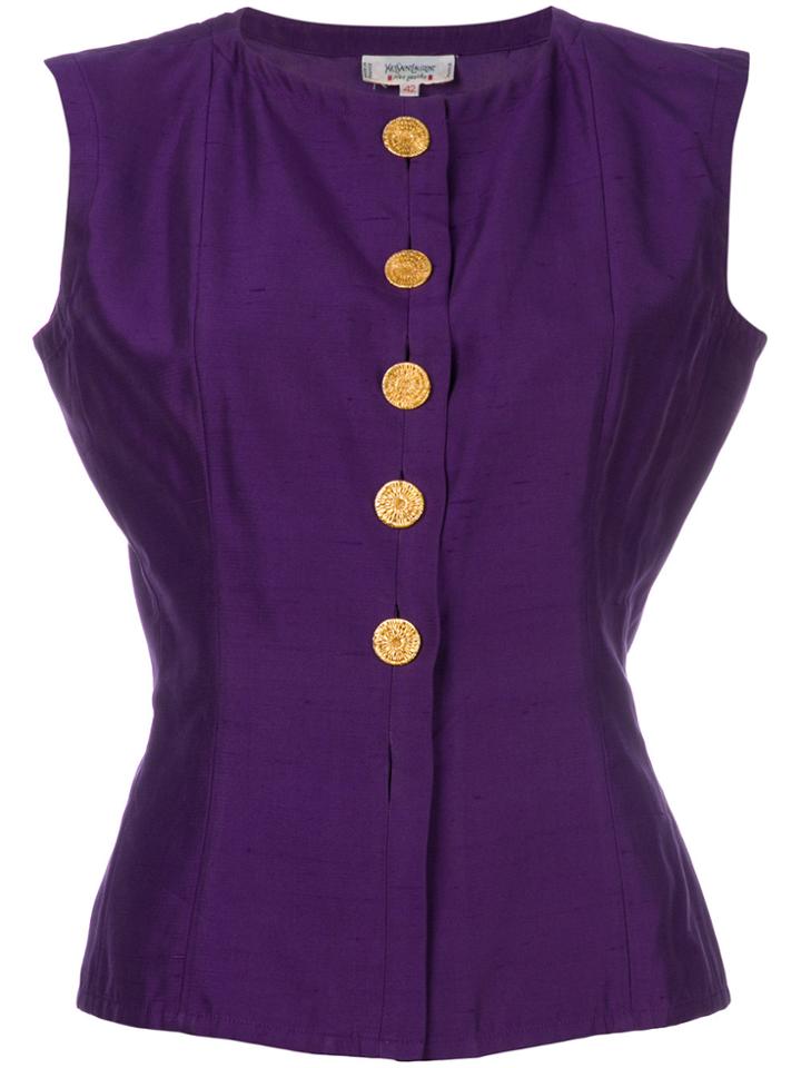 Yves Saint Laurent Vintage Sleevless Top - Pink & Purple