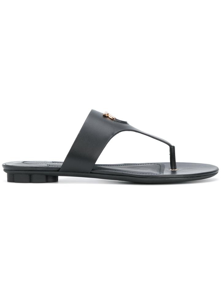 Salvatore Ferragamo Enfola Sandals - Black