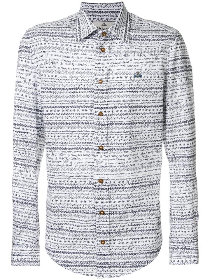 Vivienne Westwood Doodle Print Shirt - White