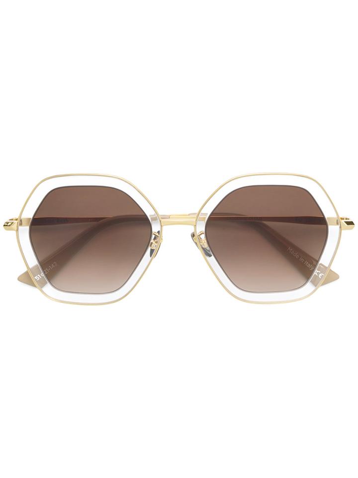 Christian Roth Eyewear Rizzei Sunglasses - Metallic