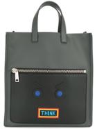 Fendi Appliqué Tote Bag - Green