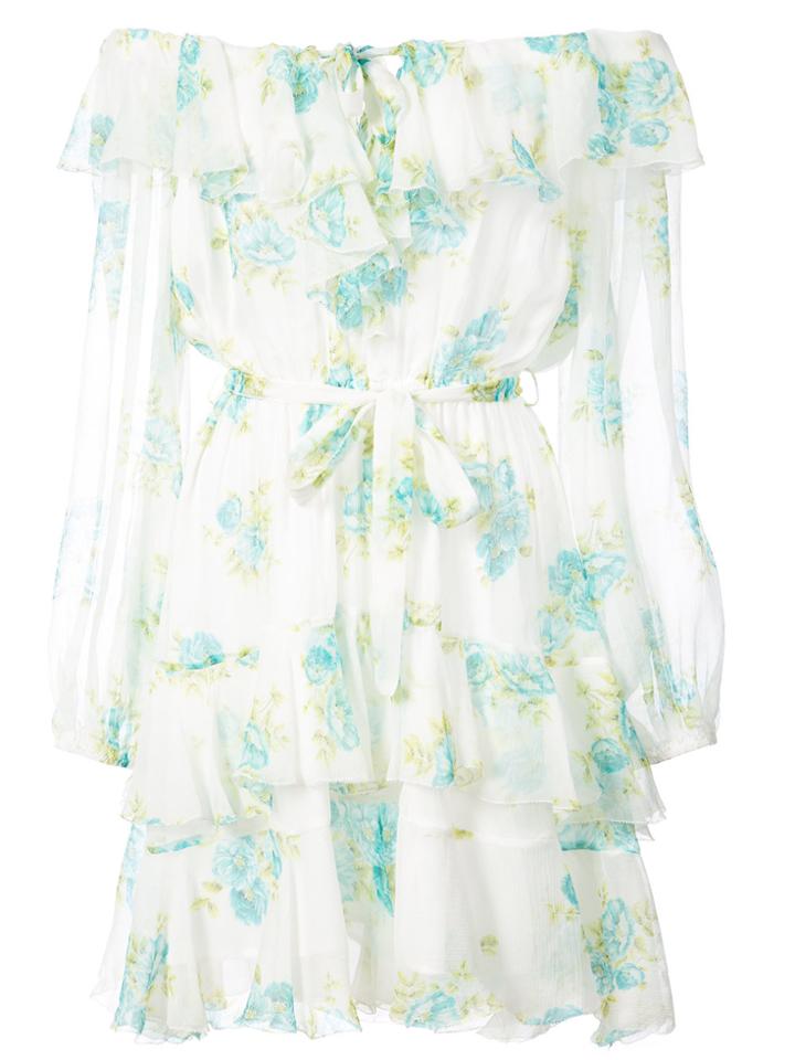 Zimmermann Off-the-shoulder Dress - White