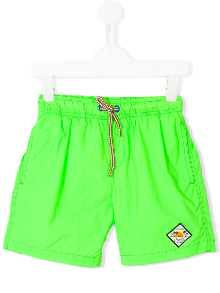Vingino Drawstring Neon Swim Shorts, Boy's, Size: 10 Yrs, Green