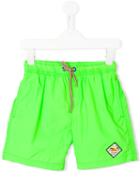 Vingino Drawstring Neon Swim Shorts, Boy's, Size: 10 Yrs, Green