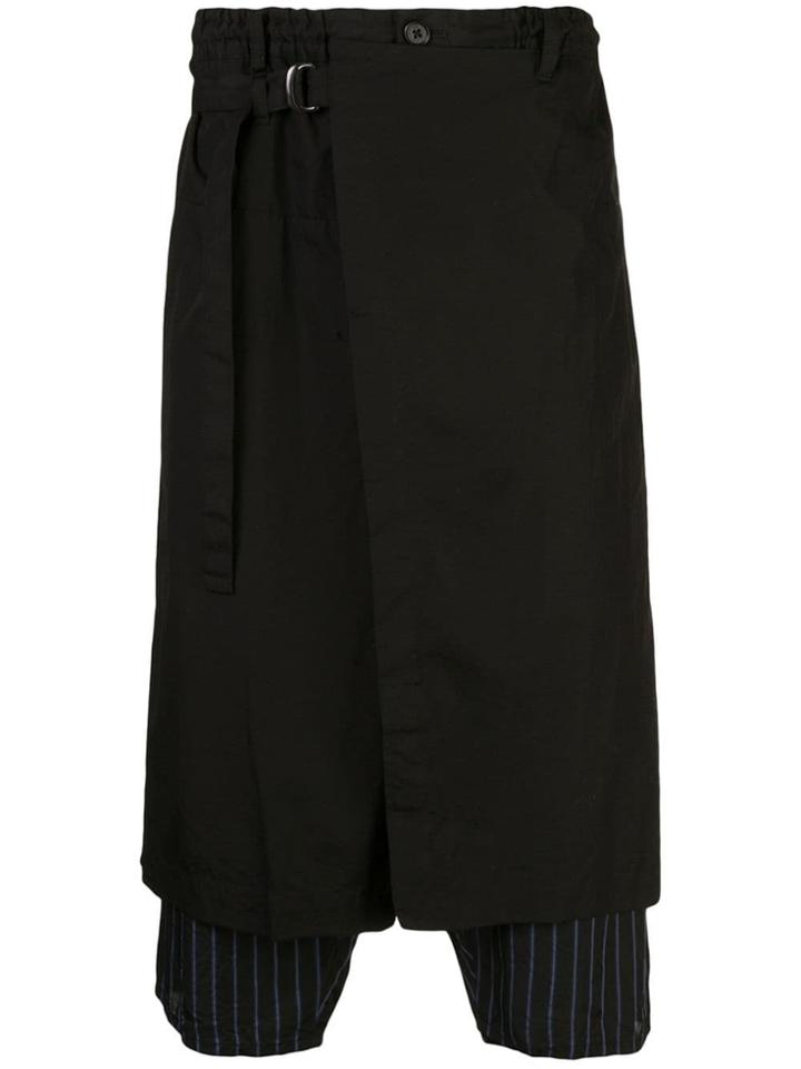 Yohji Yamamoto Adjustable Waist Trousers - Black
