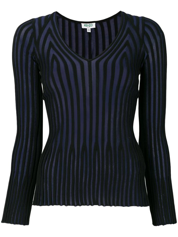 Kenzo Ribbed Sweater - Black