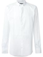 Dolce & Gabbana Bib Shirt, Men's, Size: 44, White, Cotton