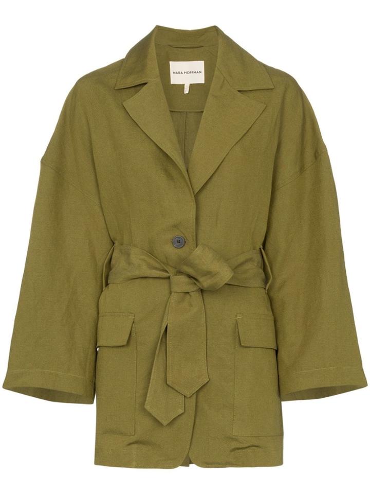 Mara Hoffman Atticus Belted Jacket - Green