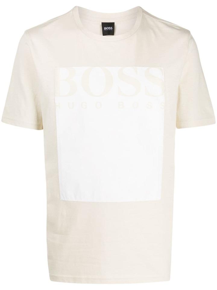 Boss Hugo Boss Logo Print T-shirt - Neutrals