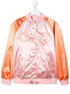 Kenzo Kids Colour-block Bomber Jacket - Pink