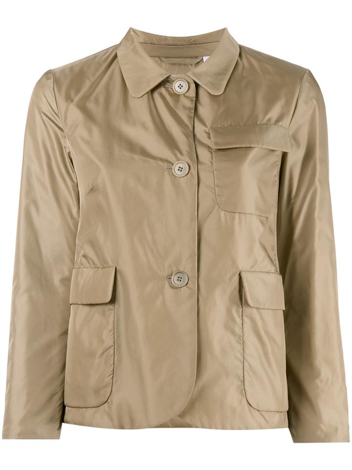 Aspesi - Americana Cropped Jacket - Women - Polyamide/polyester - L, Women's, Nude/neutrals, Polyamide/polyester