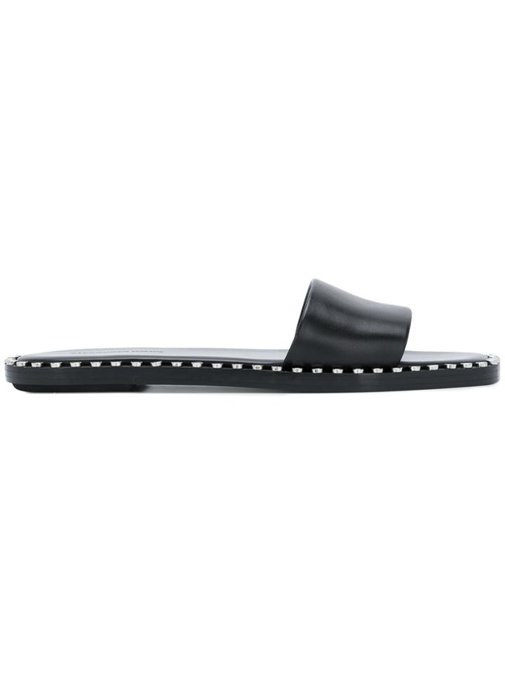 Alexander Wang Studded Sliders - Black