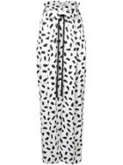 Off-white Printed Wide-leg Trousers