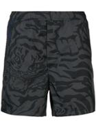 Valentino Tiger Camouflage Swim Shorts - Grey
