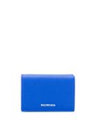 Balenciaga Ville Mini Wallet - Blue