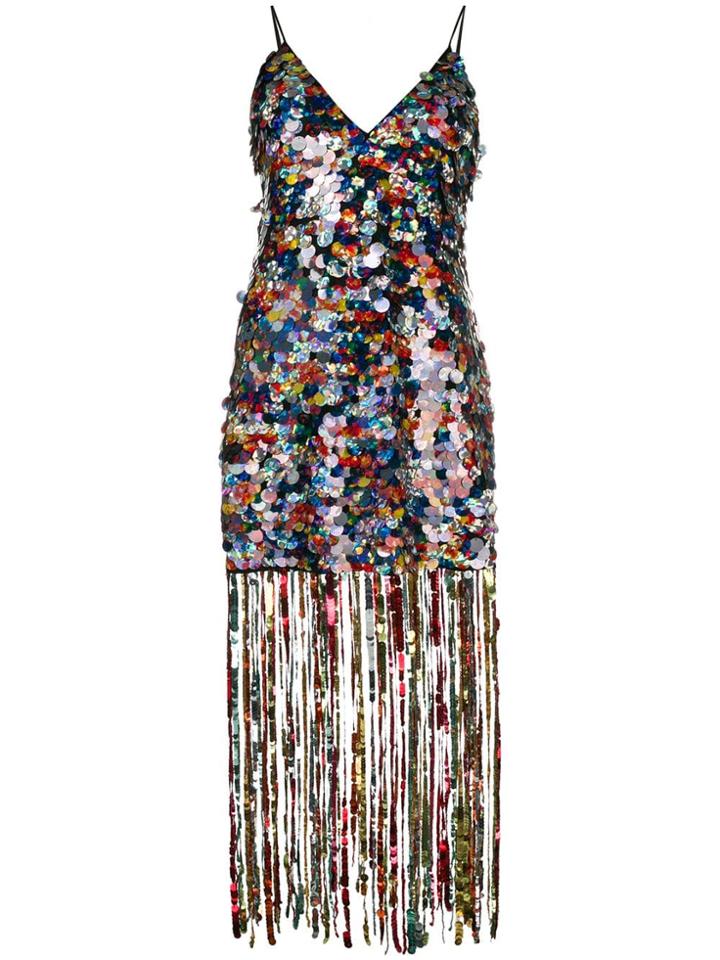 Marco De Vincenzo Sequin Embellished Dress - Multicolour