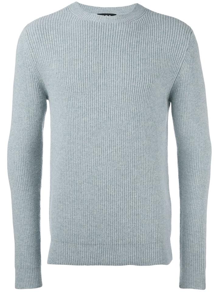 A.p.c. Ribbed Crew Neck Pullover