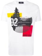 Dsquared2 - Mountain Print T-shirt - Men - Cotton - S, White, Cotton