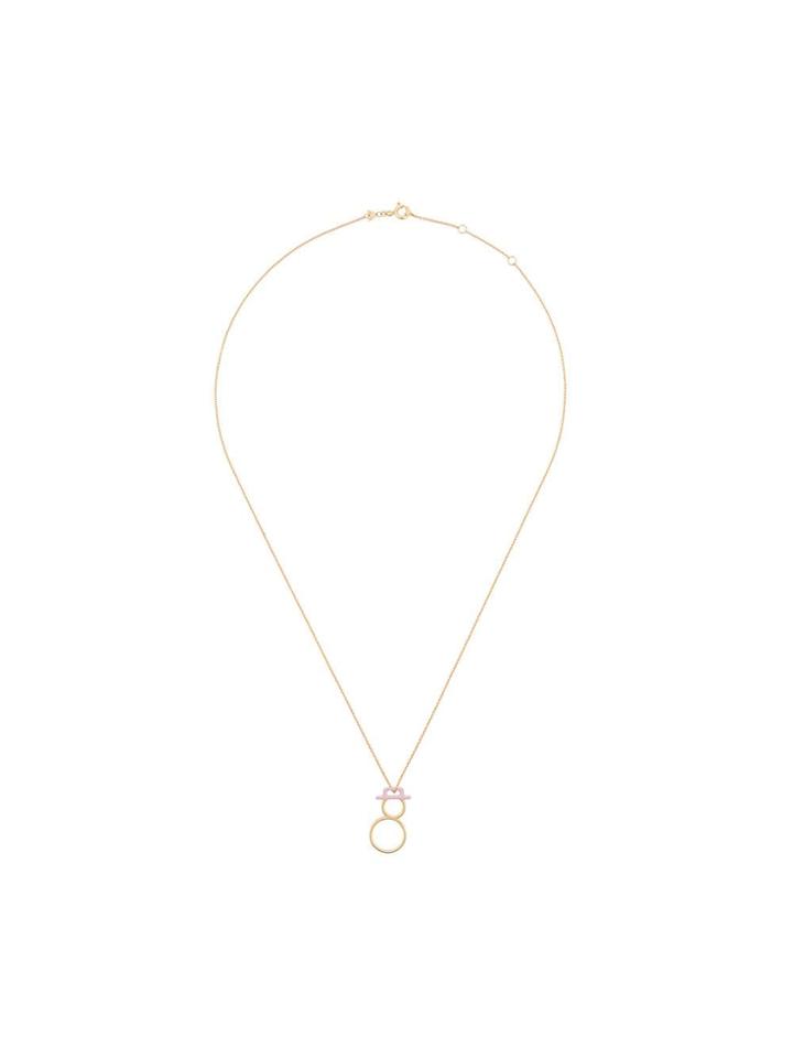 Aliita 9kt Yellow Gold Snow Man Pendant Necklace