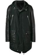 Drome Zip Hooded Parka - Black