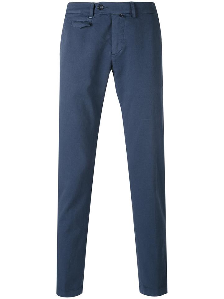Re-hash - Flap Pocket Trousers - Men - Cotton/polyester/spandex/elastane - 34, Blue, Cotton/polyester/spandex/elastane