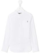 Dondup Kids Band Collar Shirt, Boy's, Size: 6 Yrs, White