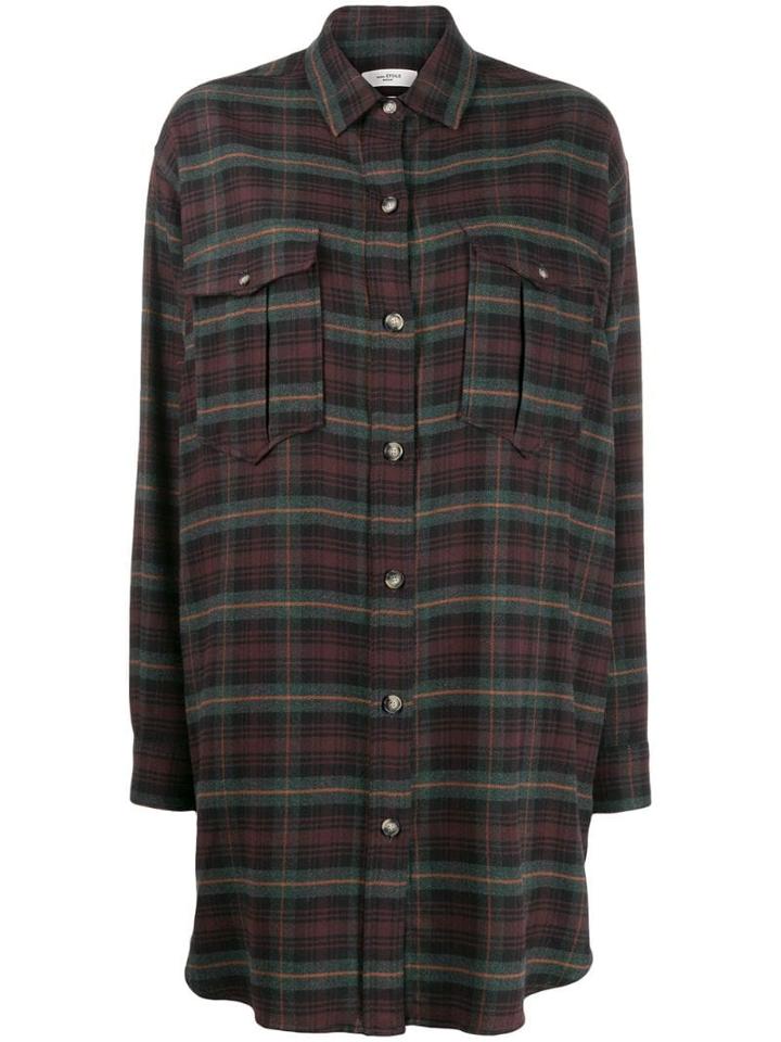 Isabel Marant Étoile Iceo Checked Shirt Dress - Green