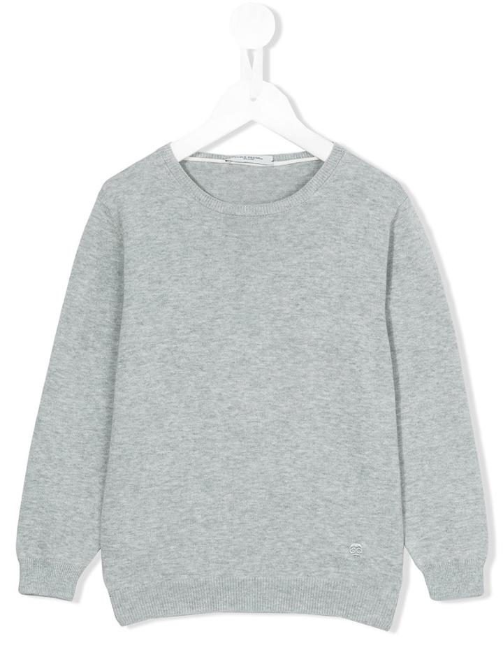 Paolo Pecora Crew Neck Jumper, Boy's, Size: 8 Yrs, Grey