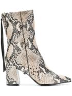 Dorothee Schumacher Snake Effect Boots - Nude & Neutrals