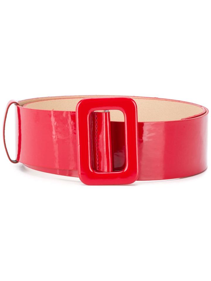 Federica Tosi Adjustable Varnished Belt - Red