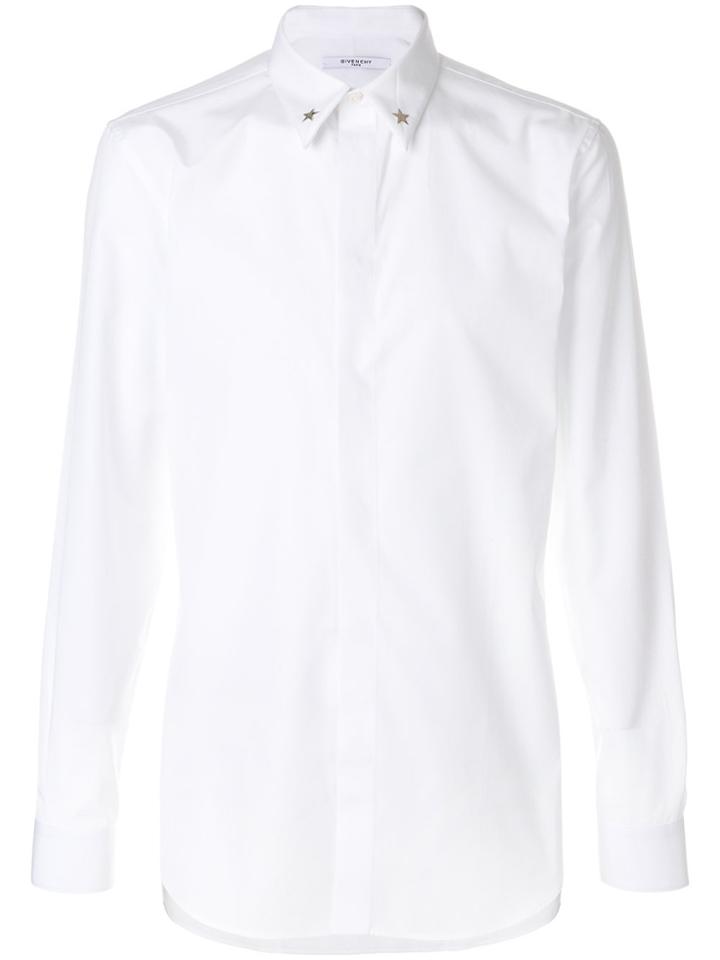 Givenchy Star Stud Collar Formal Shirt - White