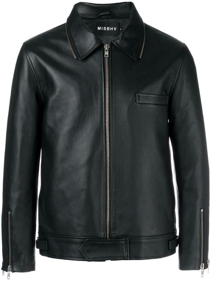 Misbhv 'sonic You' Jacket, Men's, Size: Small, Black, Calf Leather