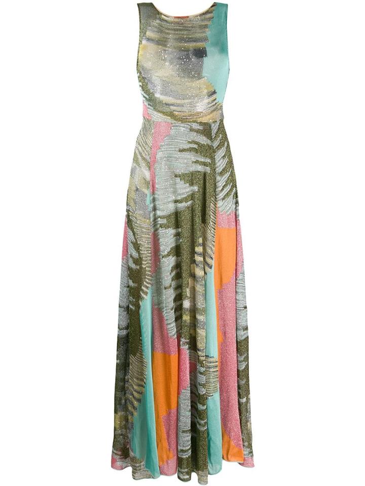 Missoni Lurex Knit Maxi Dreess - Green