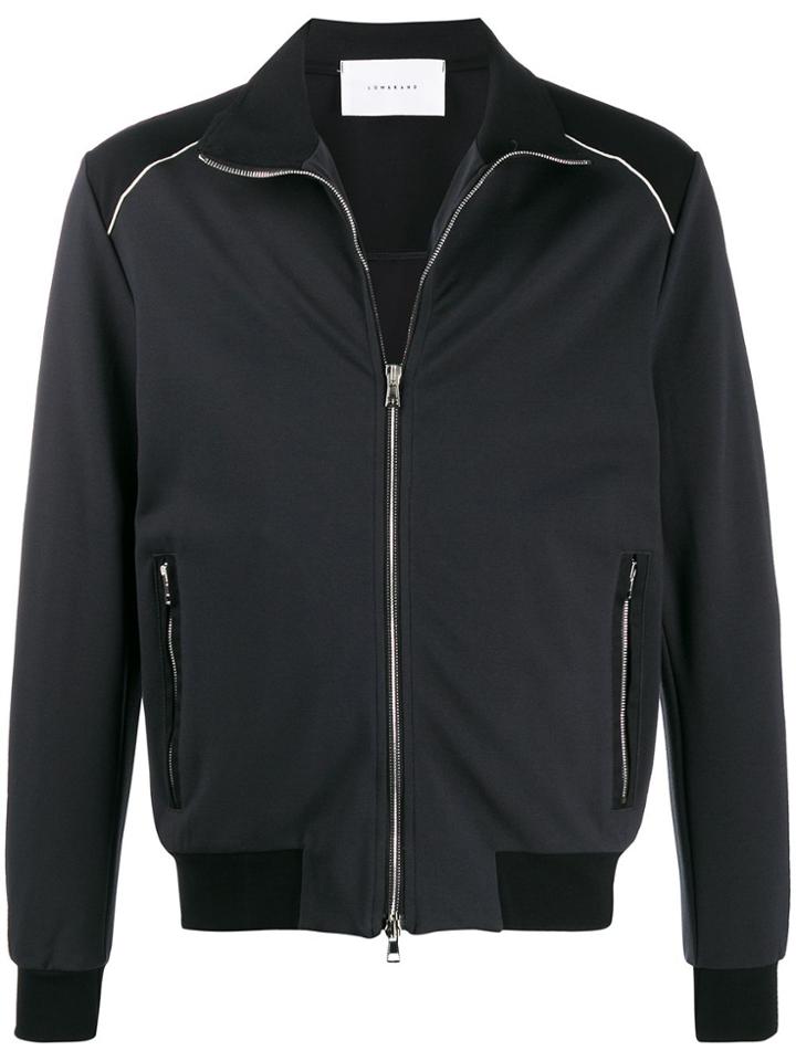 Low Brand Zipped Lightweight Jacket - Black