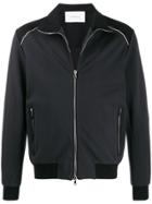 Low Brand Zipped Lightweight Jacket - Black