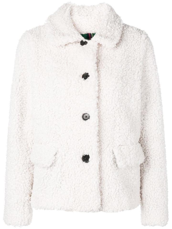 Ps Paul Smith Faux Fur Jacket - Neutrals