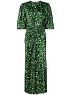 Alexandre Vauthier Abstract Pattern Dress - Green