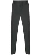 Prada Checked Slim Fit Trousers - Grey
