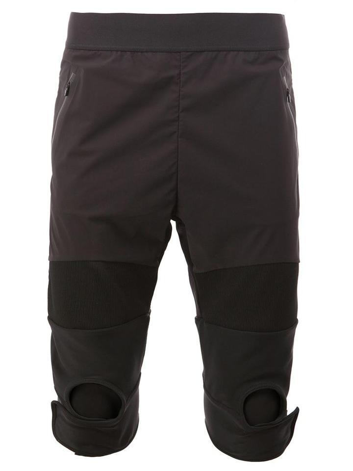 Y-3 Biker Style Technical Leggings, Men's, Size: Medium, Black, Polyamide/polyester/polyurethane/spandex/elastane