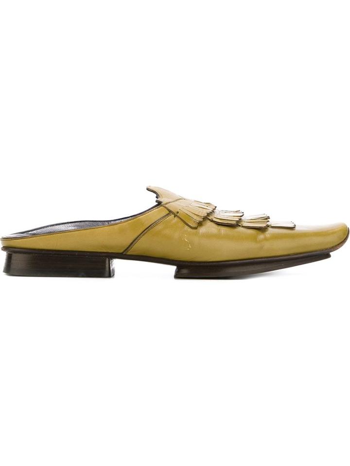 Prada Vintage Tassel Mules