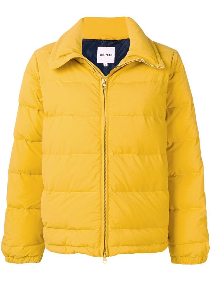 Aspesi Padded Fitted Jacket - Yellow