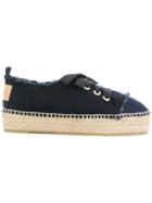 Castañer Lace-up Platform Espadrilles - Blue