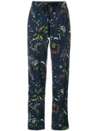 Markus Lupfer Embroidered Tailored Trousers - Blue