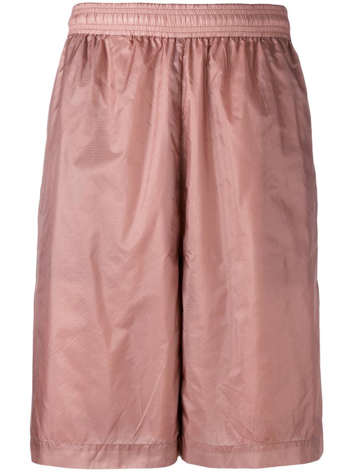 Diesel Black Gold Rear Pocket Track Shorts, Men's, Size: 48, Pink/purple, Nylon -12