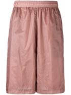 Diesel Black Gold Rear Pocket Track Shorts, Men's, Size: 48, Pink/purple, Nylon -12