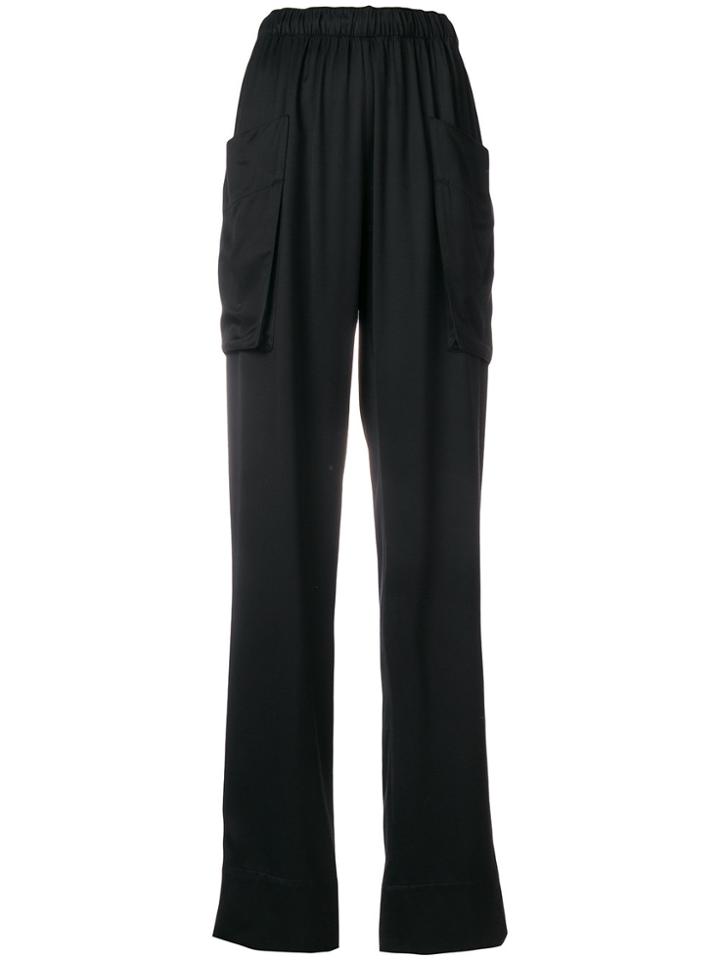 Cédric Charlier Wide Leg Pants - Black