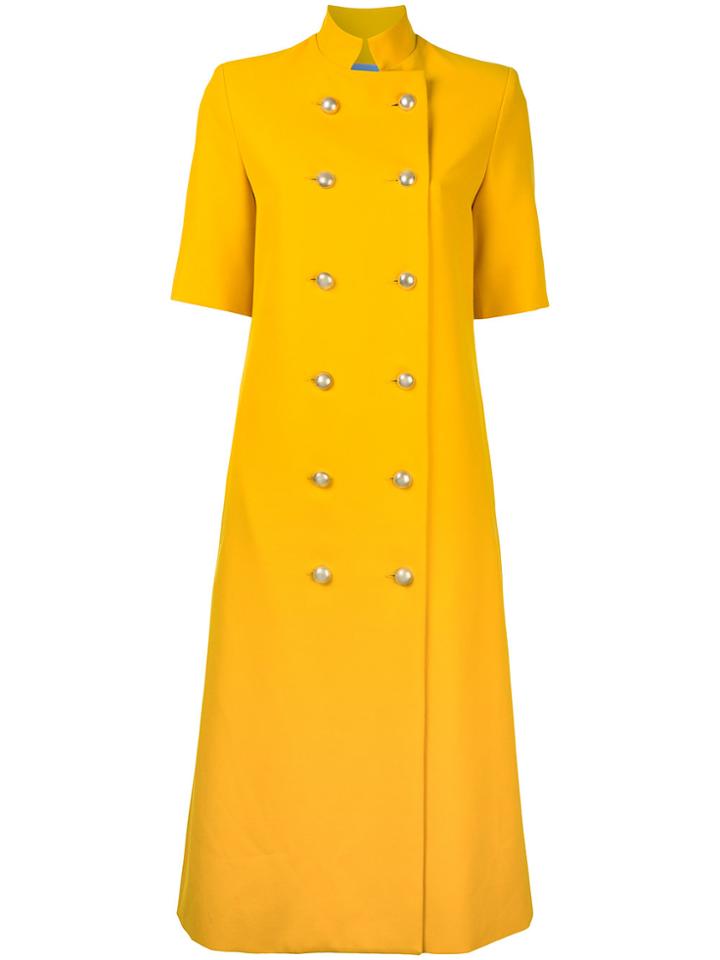 Macgraw Temperate Long Coat - Yellow & Orange
